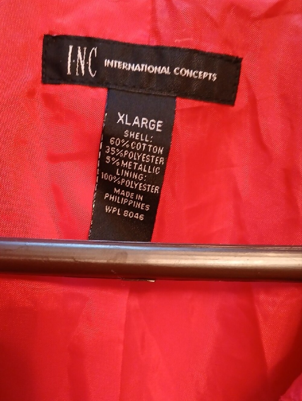 INC International Concepts Bright Red Double-Breasted Trench Coat - Picture 5 of 9